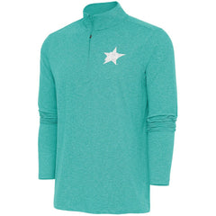 NHL Dallas Stars Antigua White Logo Hunk Quarter-Zip Pullover
