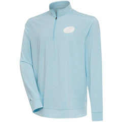 NHL Carolina Hurricanes Antigua White Logo Bright Quarter-Zip Pullover