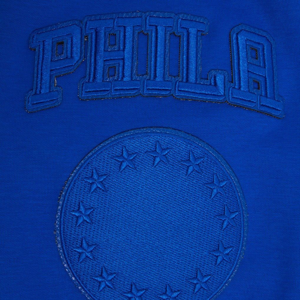 Philadelphia 76ers Pro Standard Triple Tonal DK Pullover Hoodie Jacket