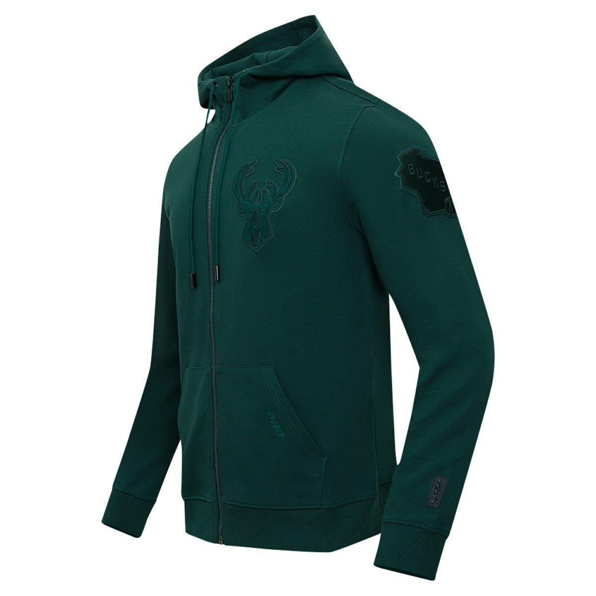 Milwaukee Bucks Pro Standard Triple Tonal DK Full-Zip Hoodie Jacket
