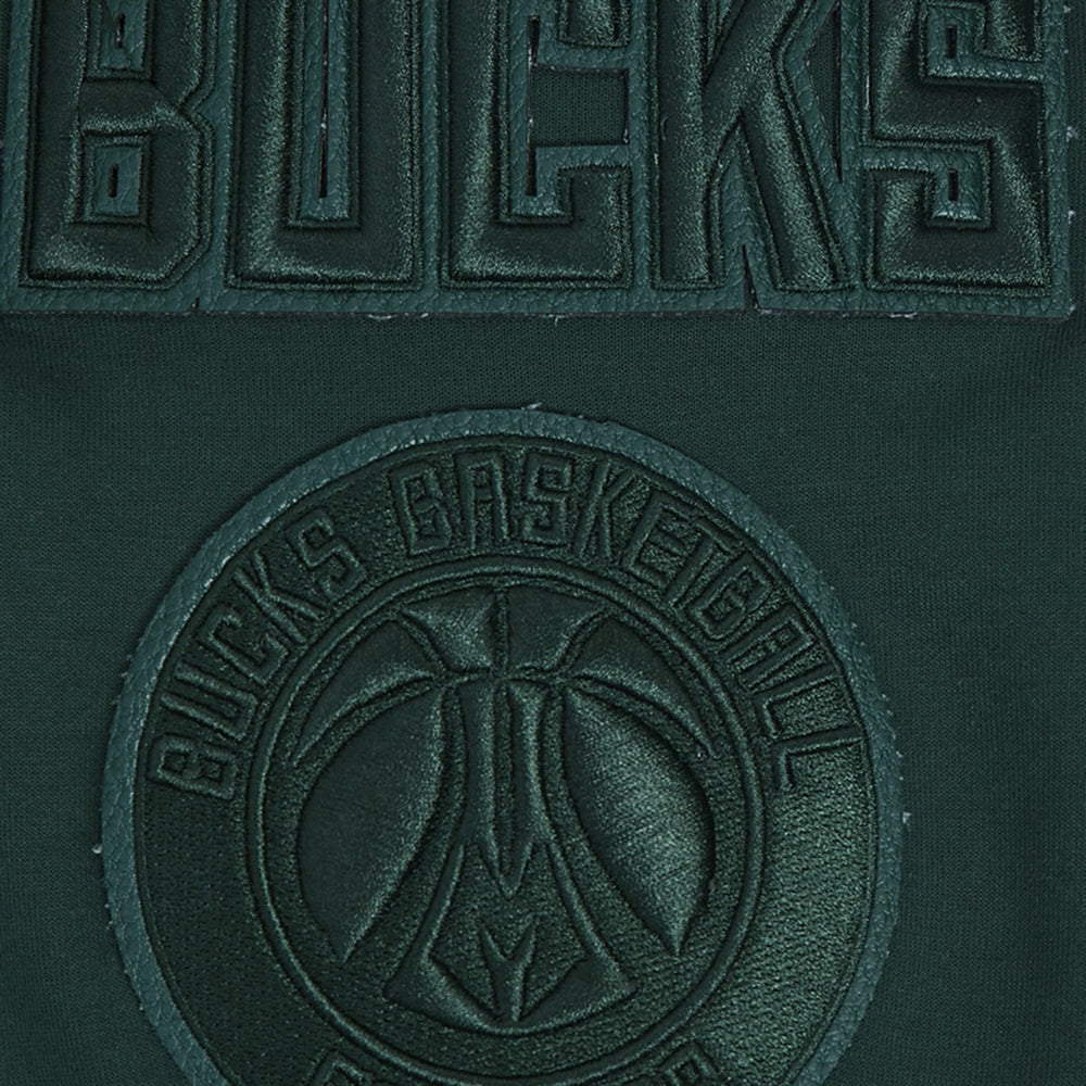 Milwaukee Bucks Pro Standard Triple Tonal DK Full-Zip Hoodie Jacket