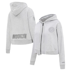 Brooklyn Nets Pro Standard Women's Triple Tonal Full-Zip Hoodie
