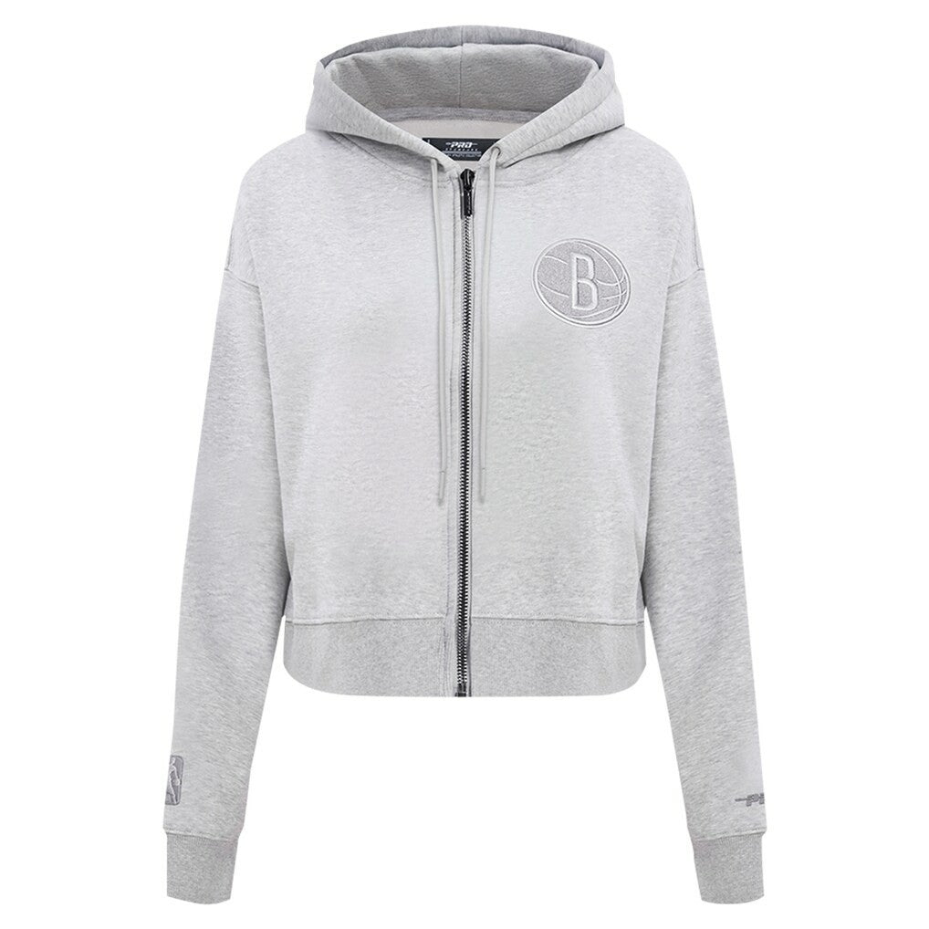Brooklyn Nets Pro Standard Women's Triple Tonal Full-Zip Hoodie