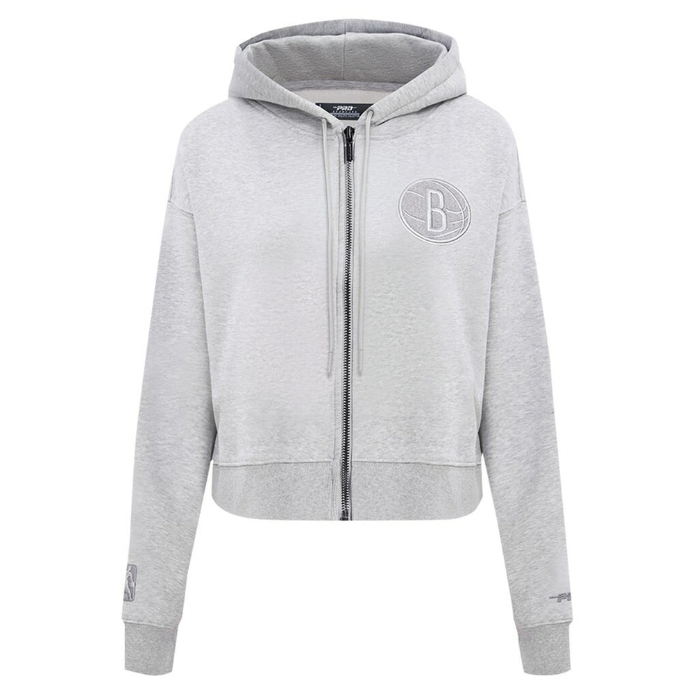 Brooklyn Nets Pro Standard Women's Triple Tonal Full-Zip Hoodie
