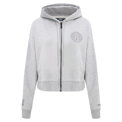Brooklyn Nets Pro Standard Women's Triple Tonal Full-Zip Hoodie