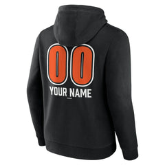 Black Baltimore Orioles Personalized Name & Number Fastball Pullover Hoodie