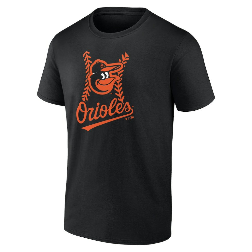 Black Baltimore Orioles Personalized Name & Number Fastball T-Shirt