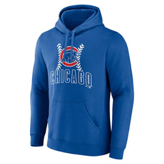 Royal Chicago Cubs Personalized Name & Number Fastball Pullover Hoodie