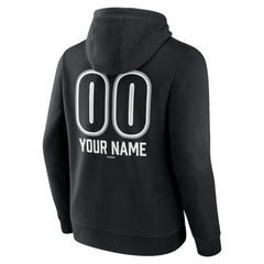 Black Chicago White Sox Personalized Name & Number Fastball Pullover Hoodie