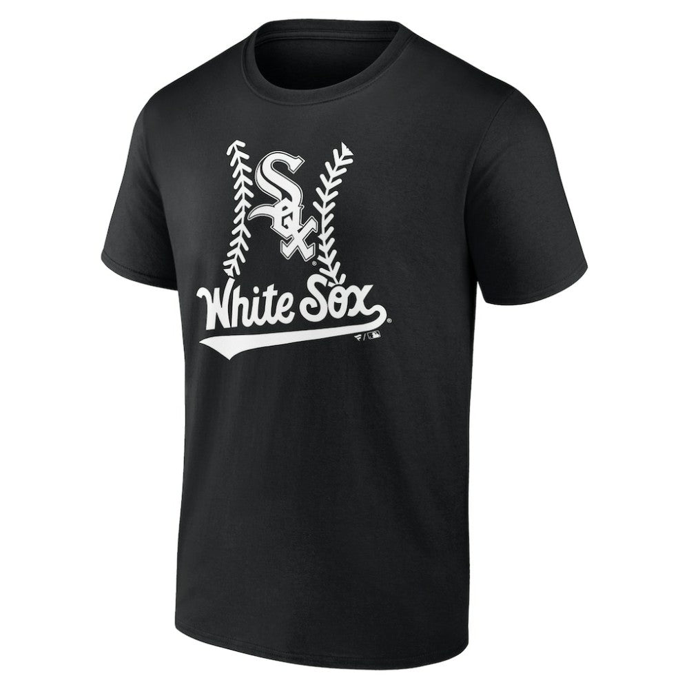 Black Chicago White Sox Personalized Name & Number Fastball T-Shirt