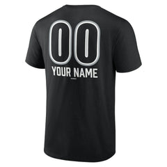 Black Chicago White Sox Personalized Name & Number Fastball T-Shirt
