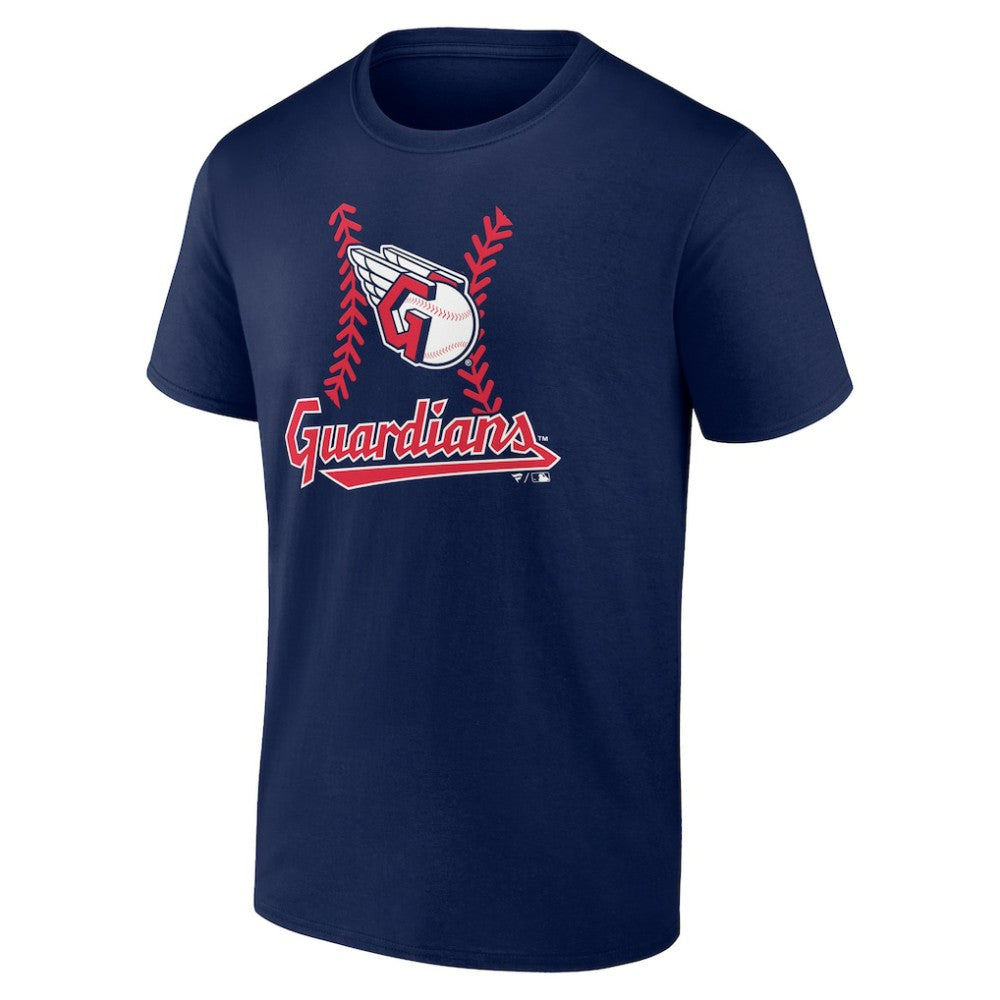 Navy Cleveland Guardians Personalized Name & Number Fastball T-Shirt