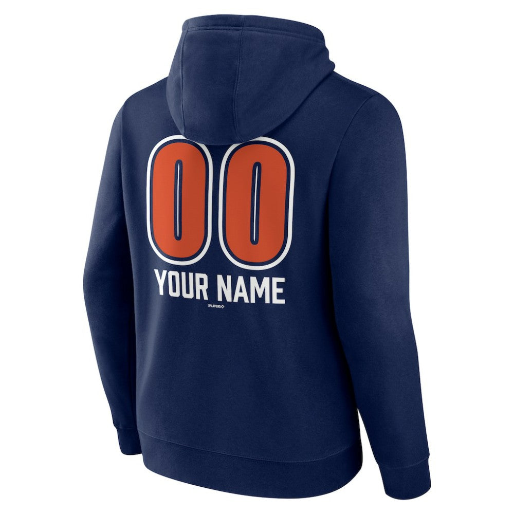 Navy Houston Astros Personalized Name & Number Fastball Pullover Hoodie