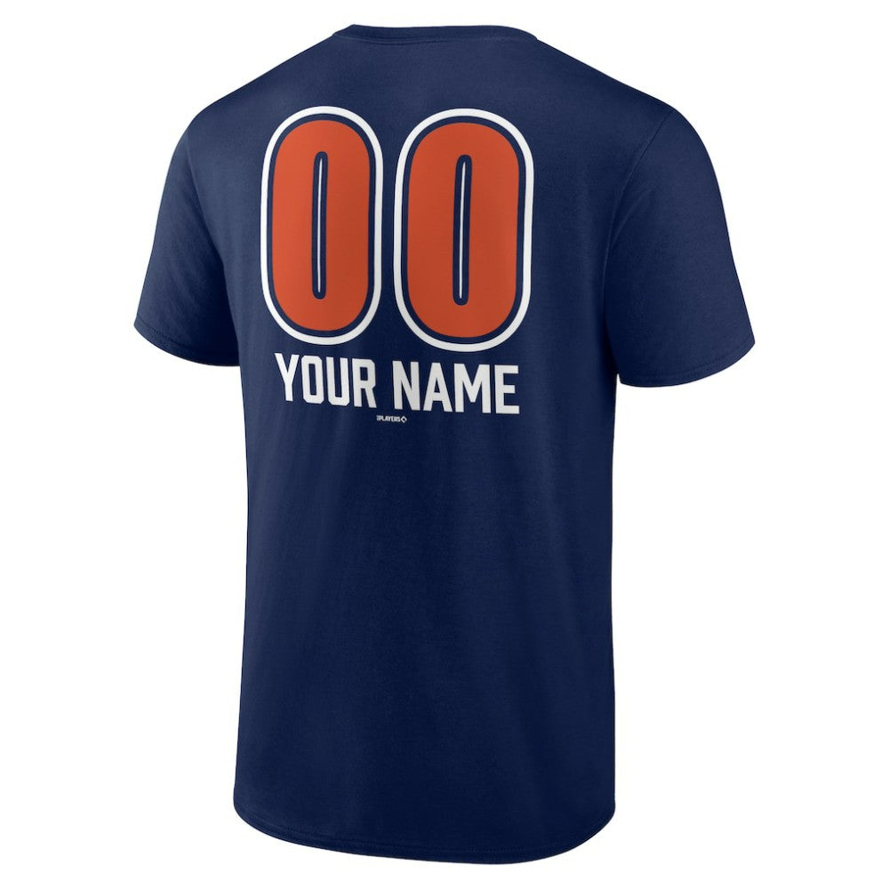 Navy Houston Astros Personalized Name & Number Fastball T-Shirt