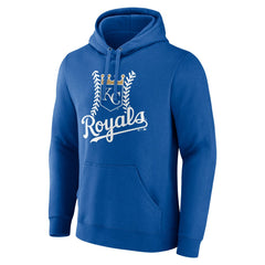 Royal Kansas City Royals Personalized Name & Number Fastball Pullover Hoodie
