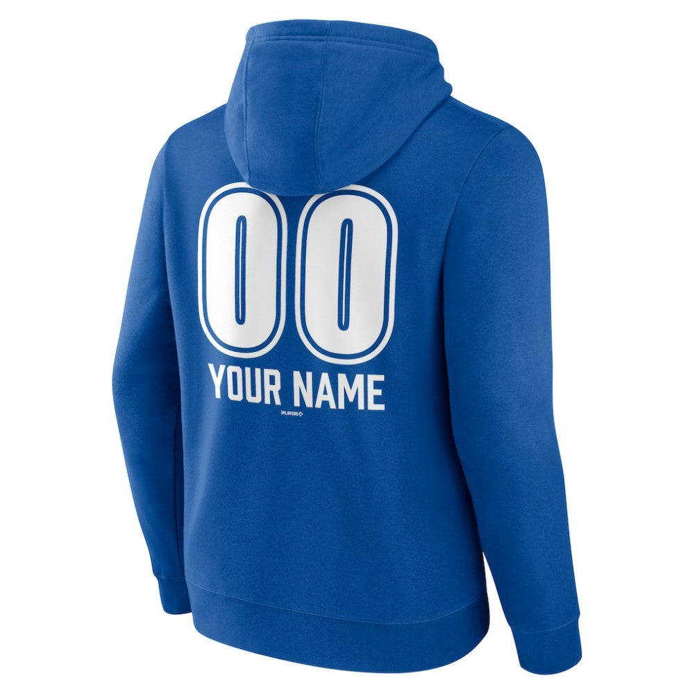 Royal Los Angeles Dodgers Personalized Name & Number Fastball Pullover Hoodie