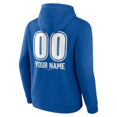Royal Los Angeles Dodgers Personalized Name & Number Fastball Pullover Hoodie