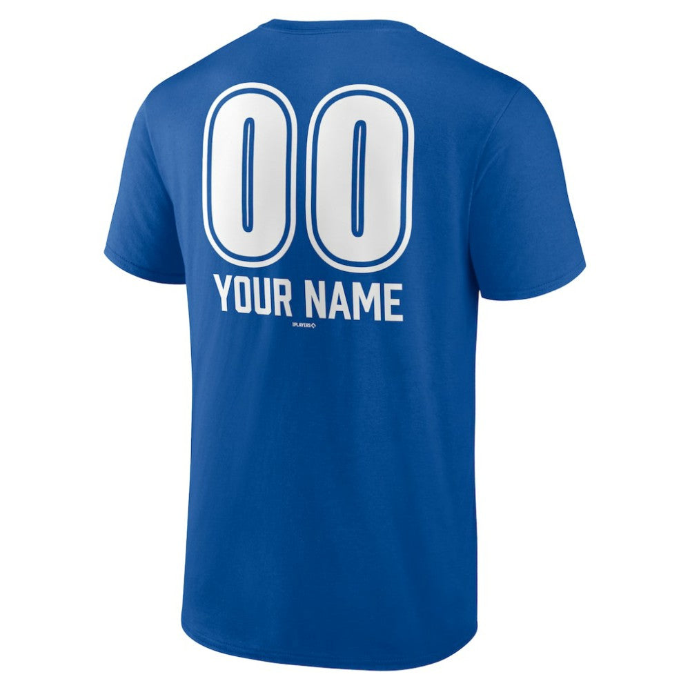 Royal Los Angeles Dodgers Personalized Name & Number Fastball T-Shirt