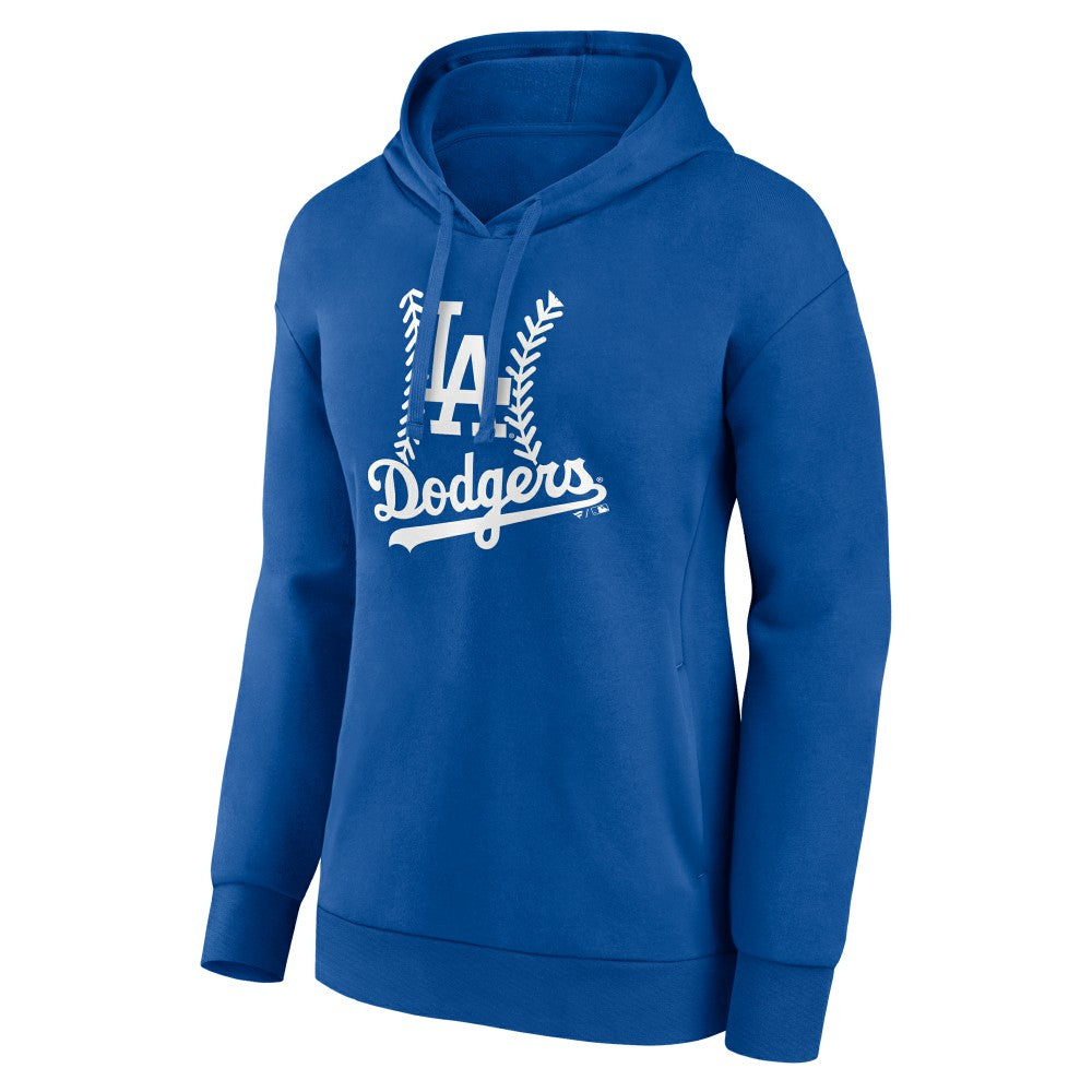 Royal Los Angeles Dodgers Women's Personalized Name & Number Fastball Pullover Hoodie
