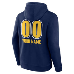 Navy Milwaukee Brewers Personalized Name & Number Fastball Pullover Hoodie