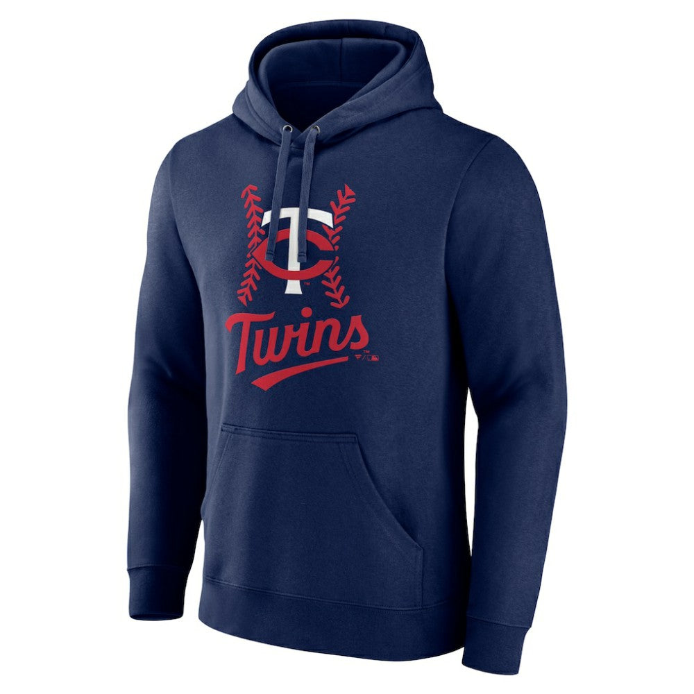 Navy Minnesota Twins Personalized Name & Number Fastball Pullover Hoodie