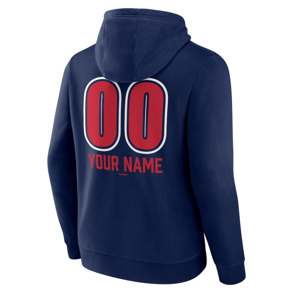 Navy Minnesota Twins Personalized Name & Number Fastball Pullover Hoodie
