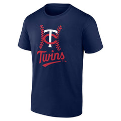 Navy Minnesota Twins Personalized Name & Number Fastball T-Shirt