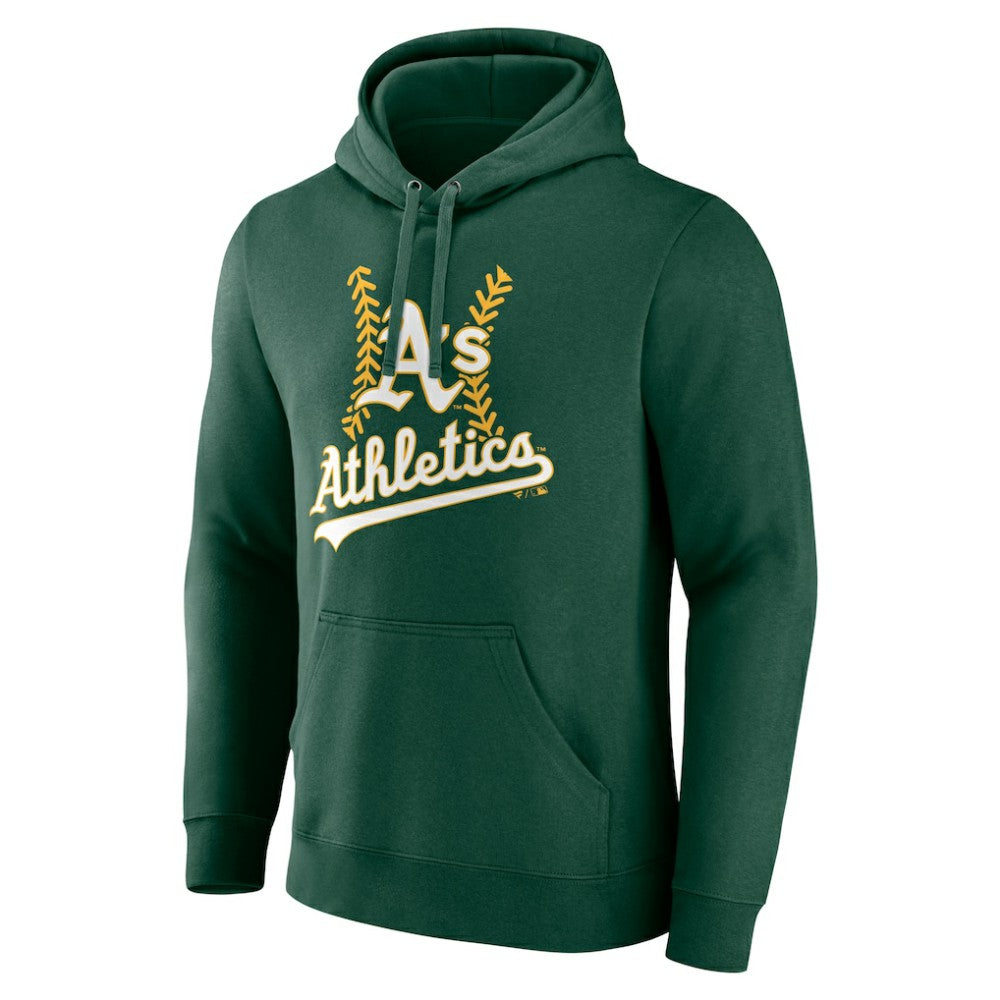 Green Athletics Personalized Name & Number Fastball Pullover Hoodie