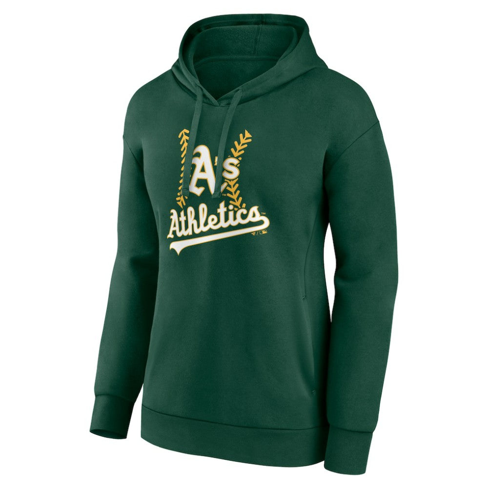 Green Athletics Women's Personalized Name & Number Fastball Pullover Hoodie