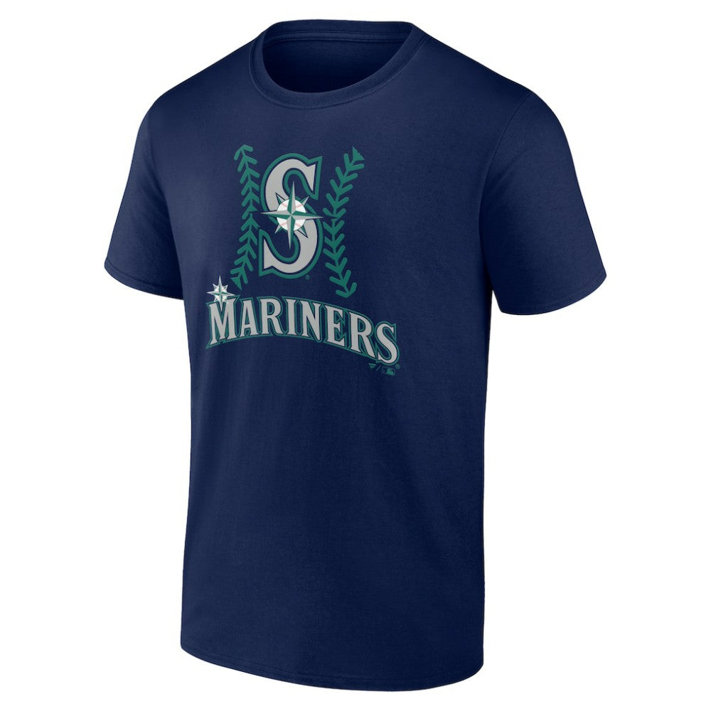 Navy Seattle Mariners Personalized Name & Number Fastball T-Shirt