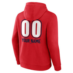 Red St. Louis Cardinals Personalized Name & Number Fastball Pullover Hoodie