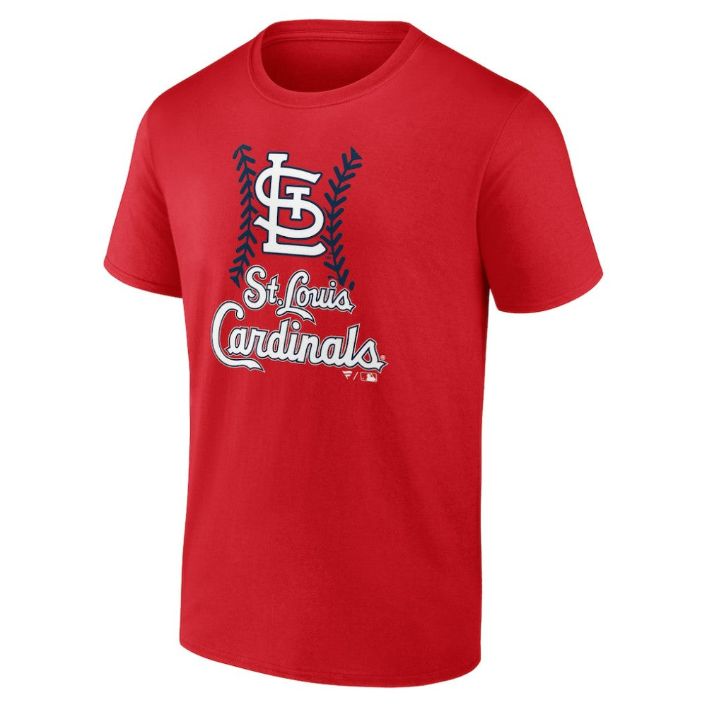 Red St. Louis Cardinals Personalized Name & Number Fastball T-Shirt