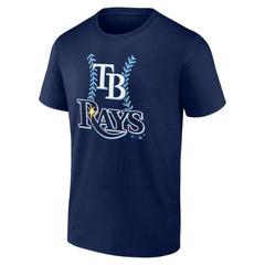 Navy Tampa Bay Rays Personalized Name & Number Fastball T-Shirt