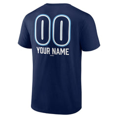 Navy Tampa Bay Rays Personalized Name & Number Fastball T-Shirt