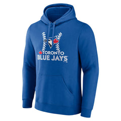 Royal Toronto Blue Jays Personalized Name & Number Fastball Pullover Hoodie