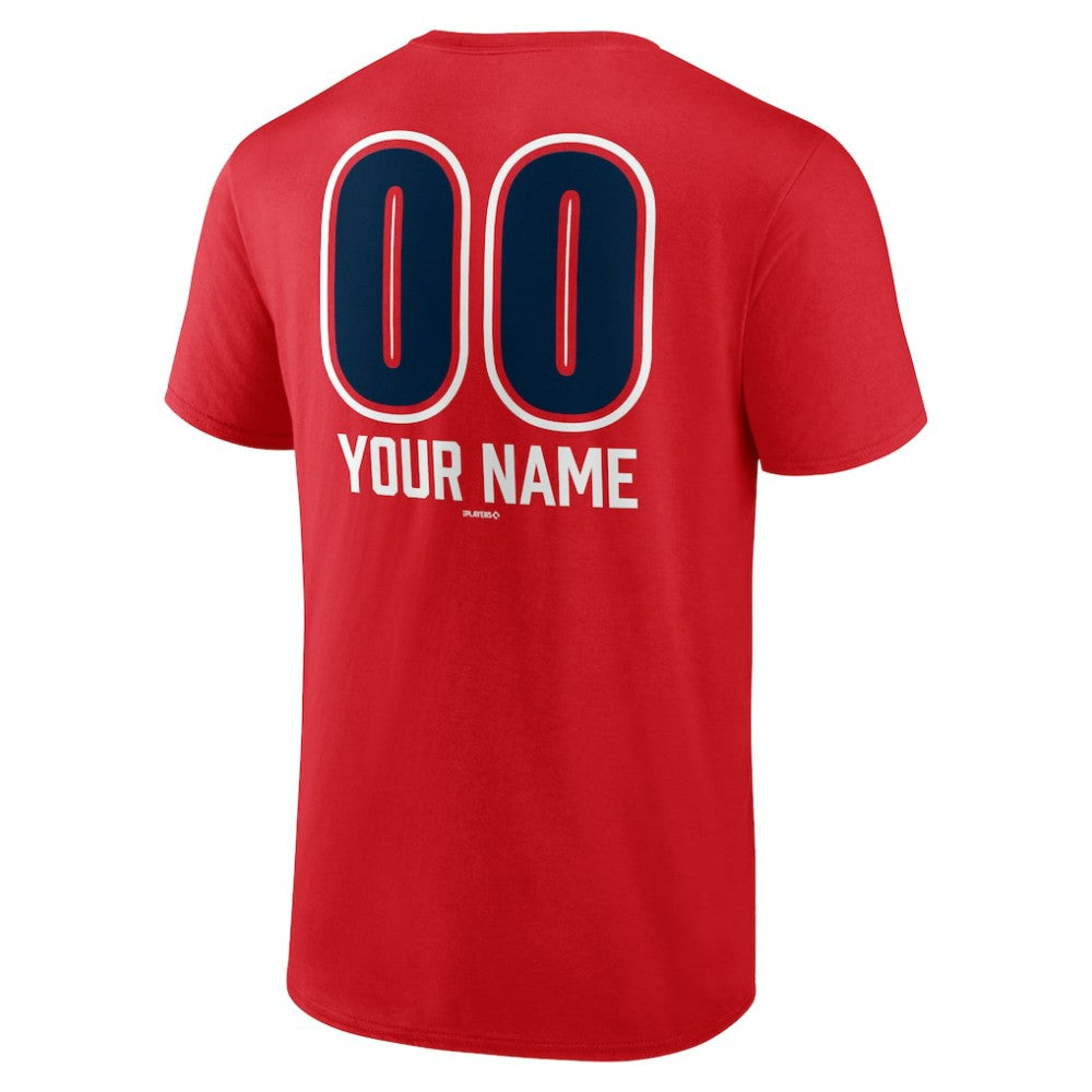 Red Boston Red Sox Personalized Name & Number Fastball T-Shirt
