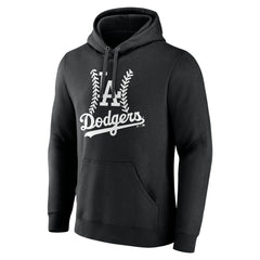 Black Los Angeles Dodgers Personalized Name & Number Fastball Pullover Hoodie