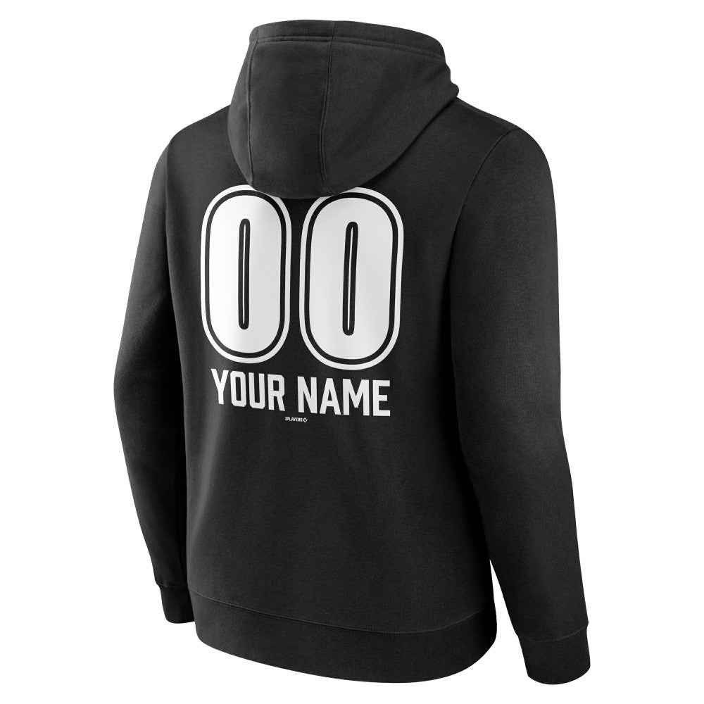 Black Los Angeles Dodgers Personalized Name & Number Fastball Pullover Hoodie