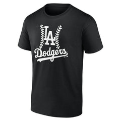 Black Los Angeles Dodgers Personalized Name & Number Fastball T-Shirt