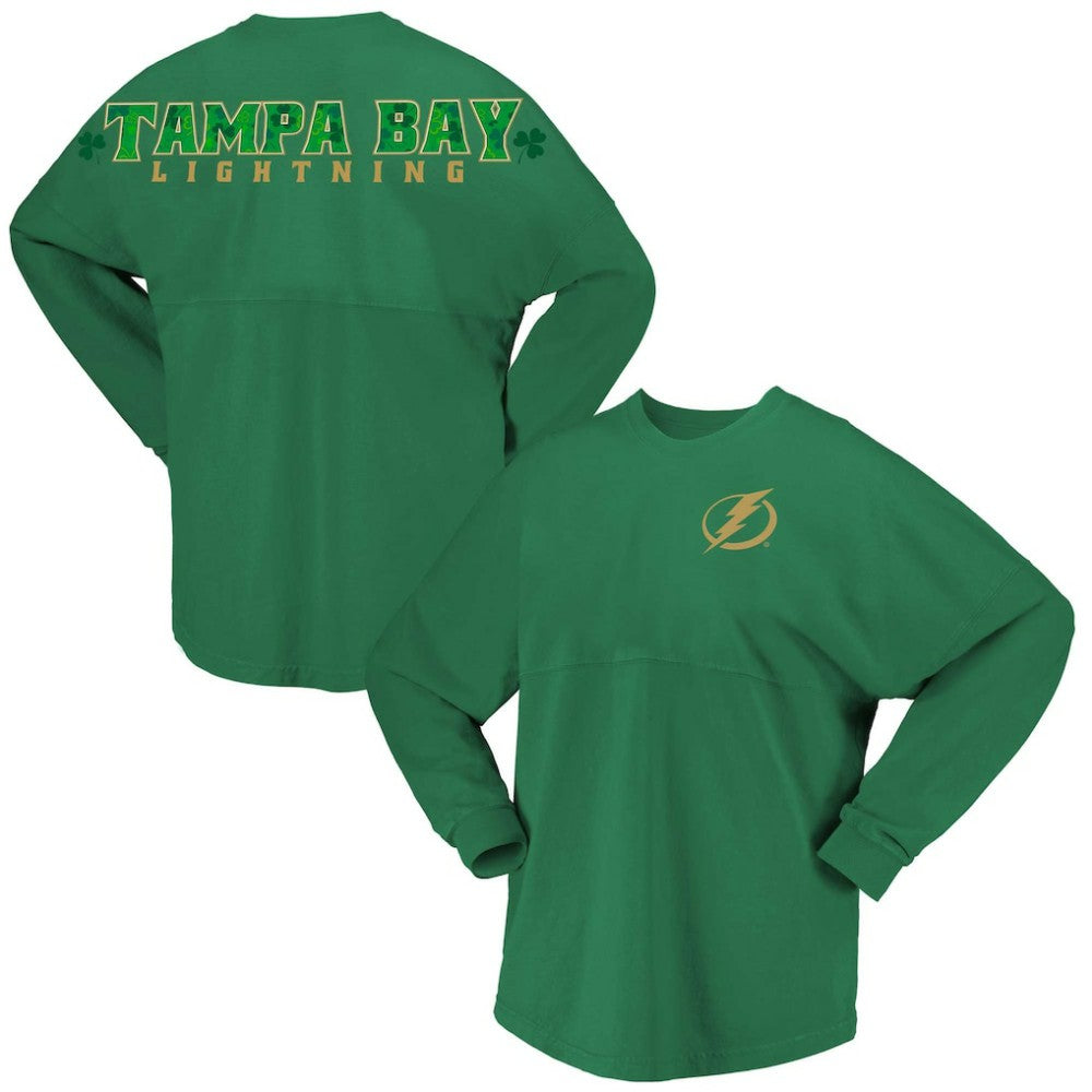 NHL Tampa Bay Lightning Fanatics Women's St. Patrick's Day Spirit Jersey T-Shirt