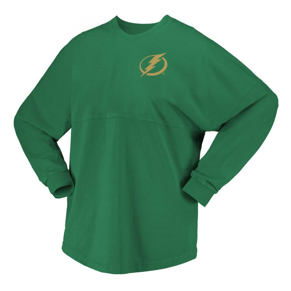 NHL Tampa Bay Lightning Fanatics Women's St. Patrick's Day Spirit Jersey T-Shirt