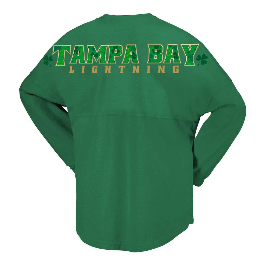 NHL Tampa Bay Lightning Fanatics Women's St. Patrick's Day Spirit Jersey T-Shirt