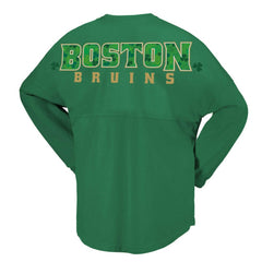 NHL Boston Bruins Fanatics Women's St. Patrick's Day Spirit Jersey T-Shirt
