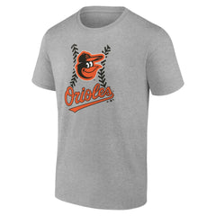Heather Gray Baltimore Orioles Personalized Name & Number Fastball T-Shirt