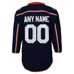 NHL Columbus Blue Jackets Youth Home Replica Custom Jersey