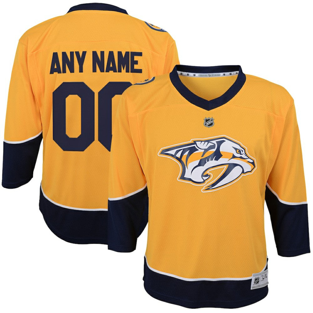 NHL Nashville Predators Youth Home Replica Custom Jersey