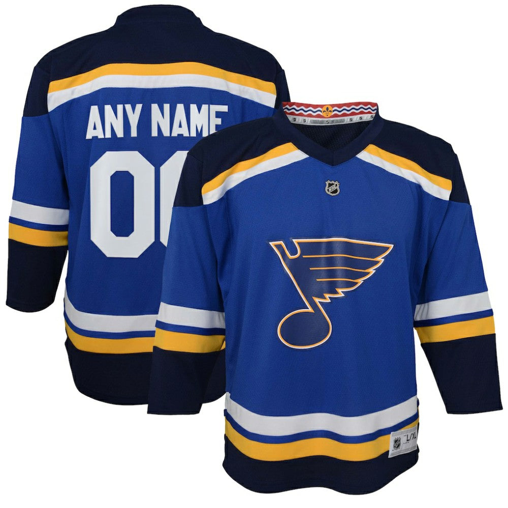 NHL St. Louis Blues Youth Home Replica Custom Jersey