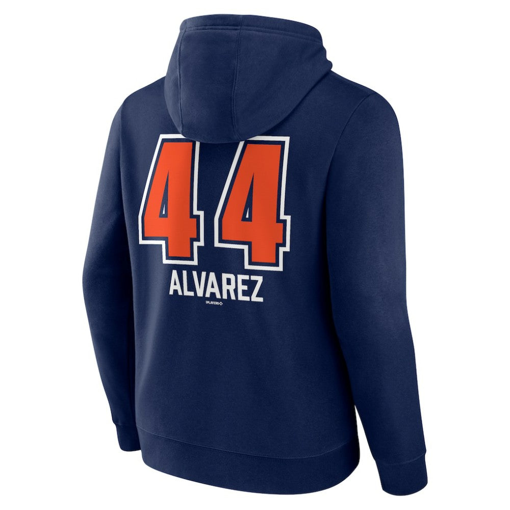 Navy Yordan Alvarez Houston Astros Fastball Player Name & Number Pullover Hoodie