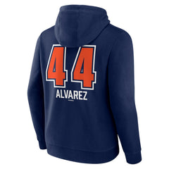 Navy Yordan Alvarez Houston Astros Fastball Player Name & Number Pullover Hoodie