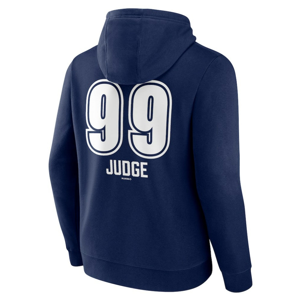 Navy Aaron Judge New York Yankees Fastball Player Name & Number Pullover Hoodie